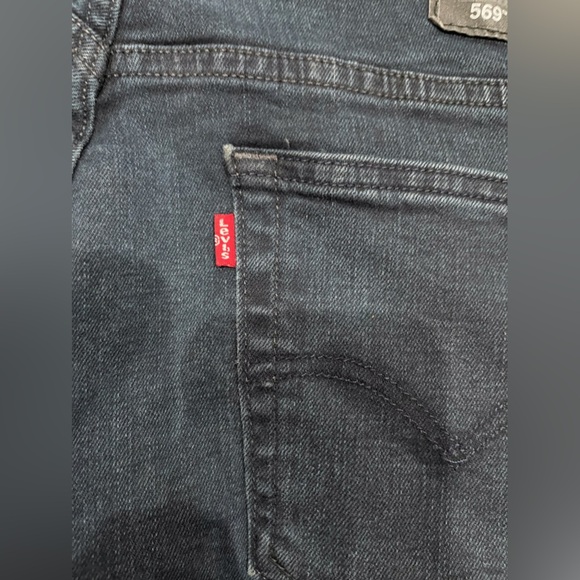 Levi's Men's Deep Indigo Straight Jeans - Picture 7 of 15